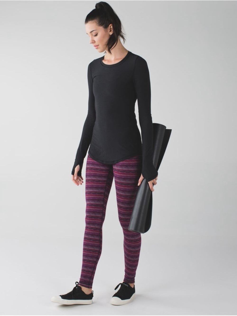 Lululemon Wunder Under Pant III Space Dye Twist Regal Plum Alarming Size 4